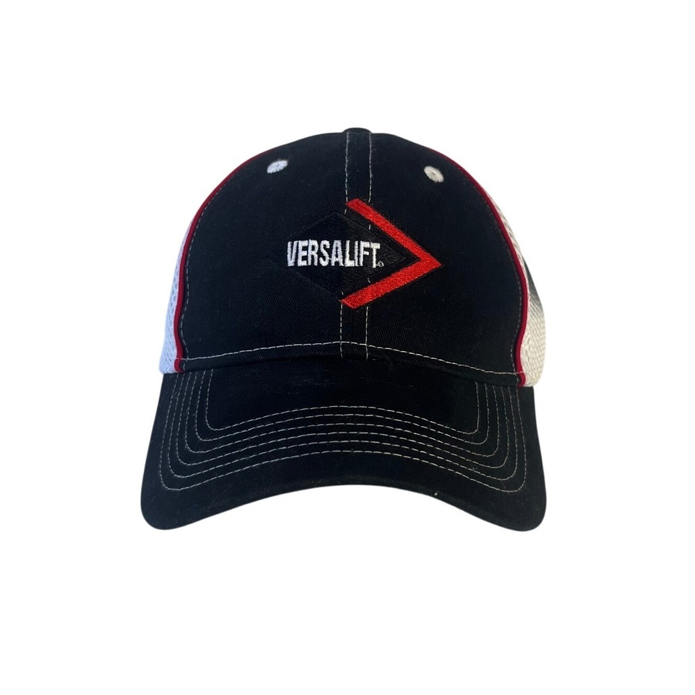 Cap America Golf Versalift Hat Mens OSFM Black White Trucker Mesh Adjustable New